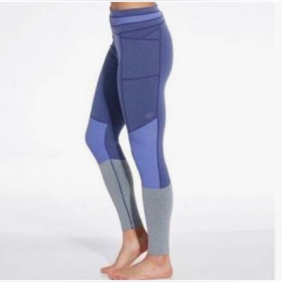 CALIA by Carrie U. Essential Ribbed Legging Purple Vibes Heather. Size Small NWT - Picture 4 of 15